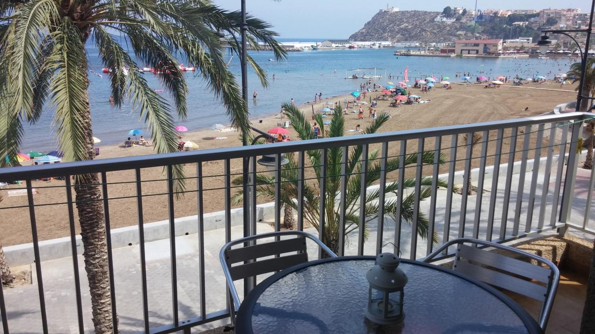 Bahia Mazarron Apartamento En Primera Linea Playa El Puerto de Mazarrón Eksteriør bilde